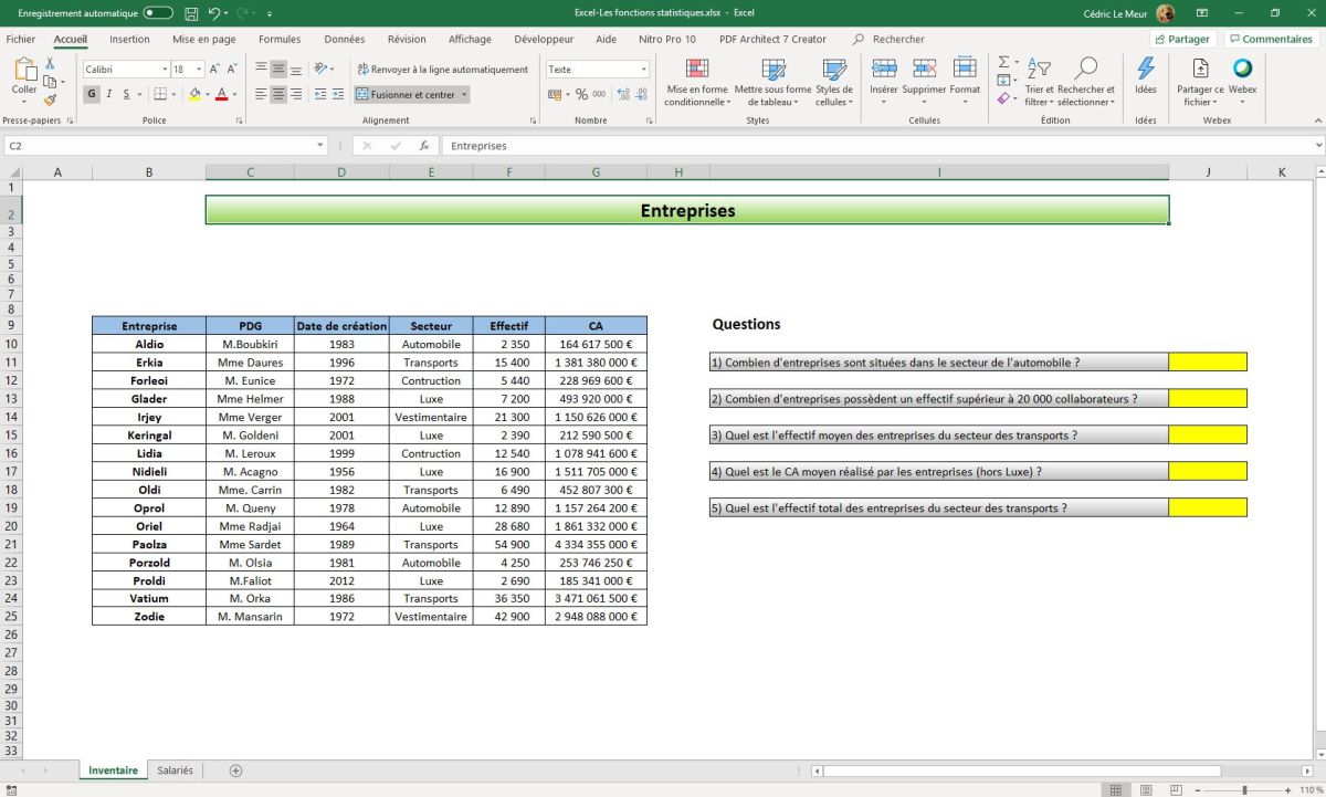 Formation Excel Pour Maîtriser Cet Outil Du Pack Office